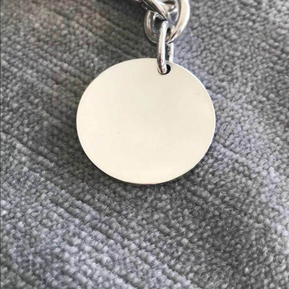 Please Return to Tiffany Round Tag Charm Bracelet in Sterling SIlver - Picture 3 of 5